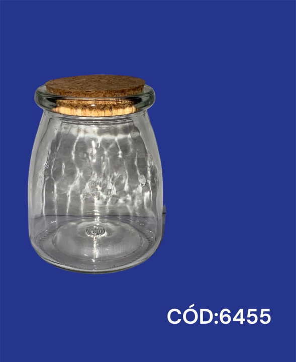 POTE DE VIDRO R.4200/1 LEITEIRA C/ROLHA  215ML - UNID
