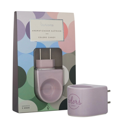 DIFUSOR ELETRICO PORCELANA LILAS - UNID