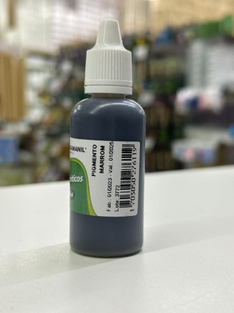 PIGMENTO COSMETICO MARROM 30ML - UNID