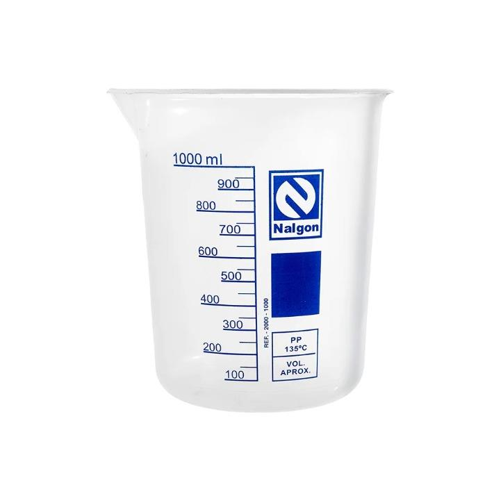 BECKER PLASTICO GRADUADO 1000ML - UNID