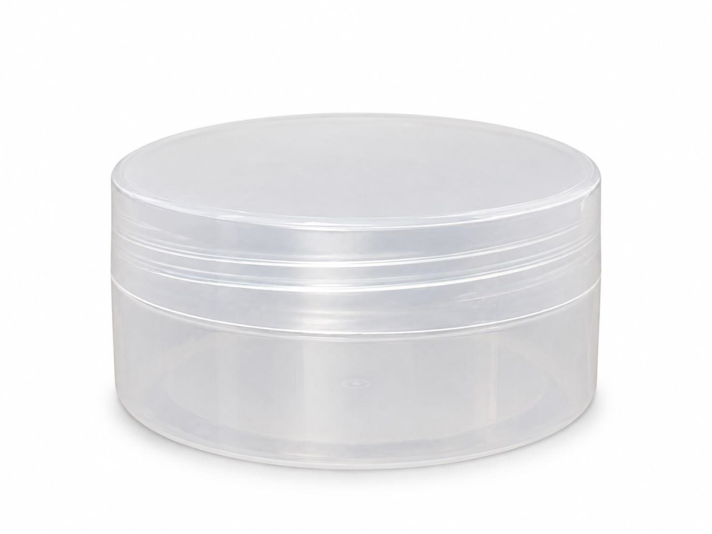 POTE PLASTICO PP TRANSPARENTE 120G  C/TP PLASTICA RN1400/TRAN - UNID