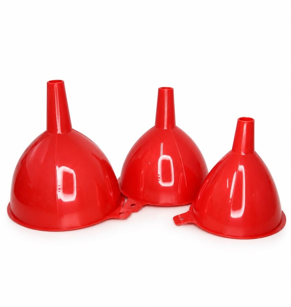 KIT 3 FUNIL COLORIDO GRANDE PP REF:2166 - UNID