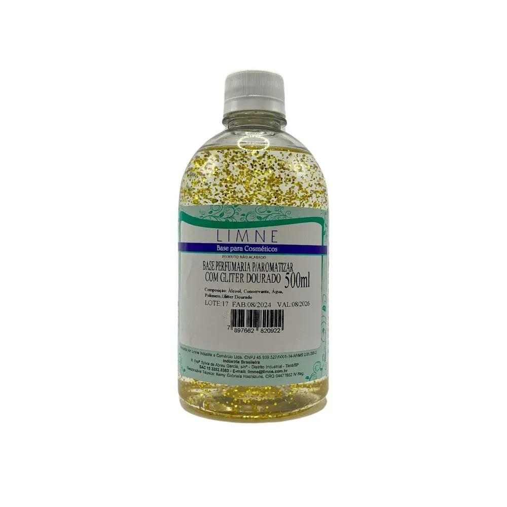 BASE P/AROMAT. C/GLITTER OURO 500ML LIMNE - UNID