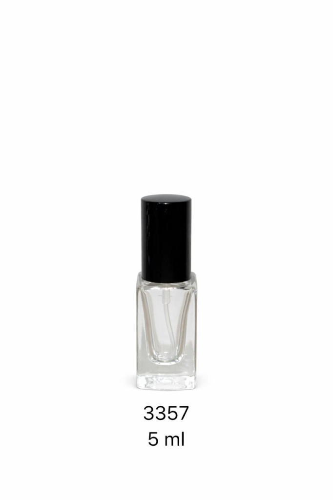 VID PORTA PERFUME 5ML SQUARE C/VAL PRETA REF:25094 - UNID