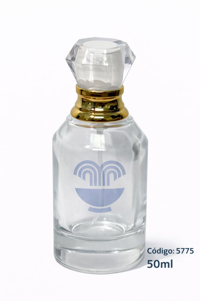 VID PERFUME REDONDO 50ML  C/VAL E SOBRETAMPA DIAMANTE  UNID