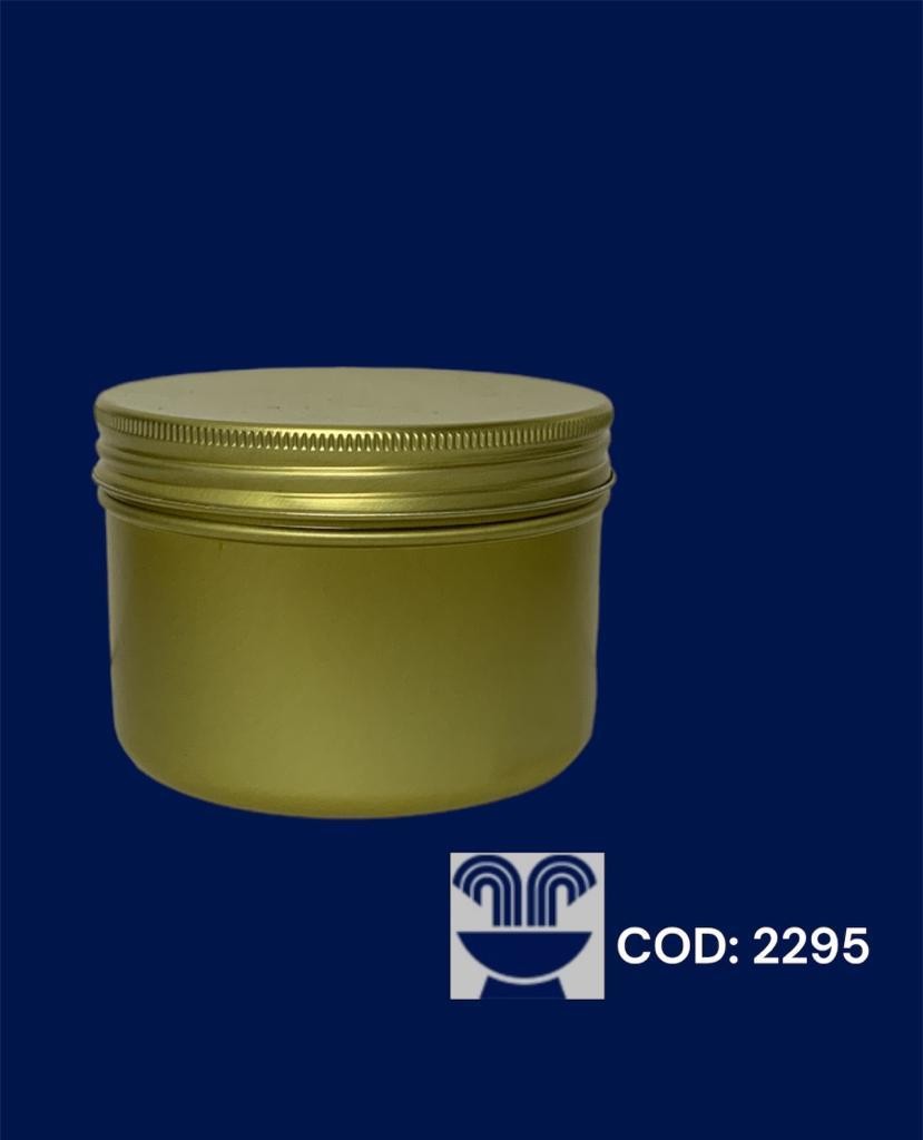 LATA DE ALUMINIO REDONDA G OURO 150ML - UNID