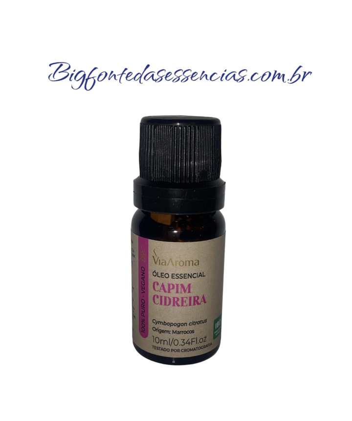 OLEO ESSENCIAL V A CAPIM CIDREIRA 10ML - UNID