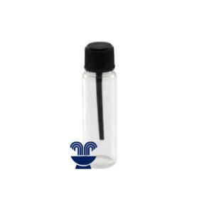 FLACONETE DE VIDRO 4ML C/TP PRETA