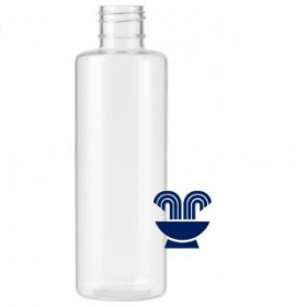 FRASCO PET 100ML OMBRO RETO B/24 CRISTAL - UNID