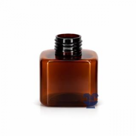 FRASCO PET 200ML CUBE AMBAR B/28
