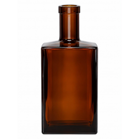 VID GARRAFA QUADRADA DIAMOND AMBAR 500ML S/ROLHA - UNID