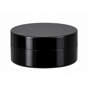 POTE PLASTICO PP PRETO 120G  C/TP PLASTICA RN1400/PR - UNID
