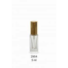 VID PORTA PERFUME 5ML SQUARE C/VAL OURO REF:25212 - UNID