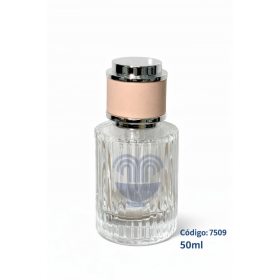 VID PERFUME REDONDO LIST. 30ML C/VAL PRATA/DOURADA E SOBRE TAMPA ROSA CX C/108 - UNID